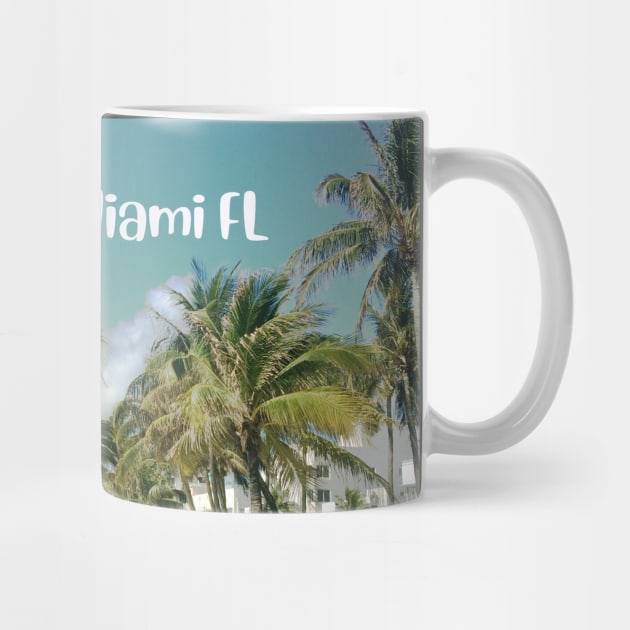 photo Miami Florida blue sky palmtree landscape USA nature lovers by BoogieCreates